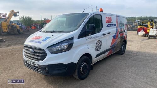 2019 FORD TRANSIT CUSTOM van (MV19 XAG) (V5 in office - no trade slip)