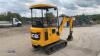 2021 JCB 16C rubber tracked excavator (s/n 3029514) with bucket, blade, piped & expanding tracks - 5