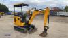 2021 JCB 16C rubber tracked excavator (s/n 3029514) with bucket, blade, piped & expanding tracks - 7