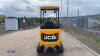 2021 JCB 16C rubber tracked excavator (s/n 3029602) with bucket, blade, piped & expanding tracks - 4