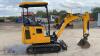 2021 JCB 16C rubber tracked excavator (s/n 3029602) with bucket, blade, piped & expanding tracks - 6