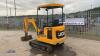 2021 JCB 16C rubber tracked excavator (s/n 3029518) with bucket, blade, piped & expanding tracks - 3