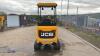 2021 JCB 16C rubber tracked excavator (s/n 3029518) with bucket, blade, piped & expanding tracks - 4