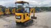 2021 JCB 16C rubber tracked excavator (s/n 3029518) with bucket, blade, piped & expanding tracks - 5