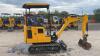 2021 JCB 16C rubber tracked excavator (s/n 3029518) with bucket, blade, piped & expanding tracks - 6