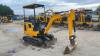 2021 JCB 16C rubber tracked excavator (s/n 3029518) with bucket, blade, piped & expanding tracks - 7