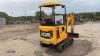 2021 JCB 16C rubber tracked excavator (s/n 3029283) with bucket, blade, piped & expanding tracks - 5