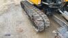 2021 JCB 16C rubber tracked excavator (s/n 3029283) with bucket, blade, piped & expanding tracks - 16