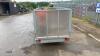 8 x 4 single axle trailer c/w mesh sides & ramp door (unused) - 4