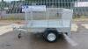 6 x 4 single axle trailer c/w mesh side & ramp door (unused) - 2