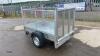 6 x 4 single axle trailer c/w mesh side & ramp door (unused) - 3