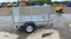 6 x 4 single axle trailer c/w mesh side & ramp door (unused) - 6