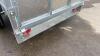 6 x 4 single axle trailer c/w mesh side & ramp door (unused) - 12