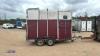 IFOR WILLIAMS HUNTER twin axle double horse trailer (0182698) - 6