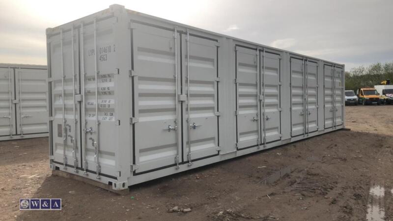 BASTONE 40' storage container with side & rear doors (unused)