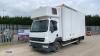 2007 DAF LF 45 160 18' 7.5t manual box wagon with sleeper pod (HN57 ODH) (All hour and odometer readings are unverified and unwarranted)