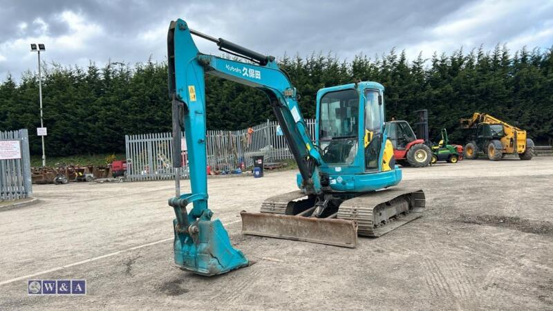 KUBOTA KX161-3SZ steel tracked excavator (s/n 80045) with bucket & blade (All hour and odometer readings are unverified and unwarranted)