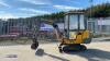 JCB 801 rubber tracked excavator with bucket, blade, piped & cab - 2