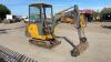 JCB 801 rubber tracked excavator with bucket, blade, piped & cab - 7