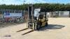 2013 YALE GDP35 3.5t diesel driven forklift truck (s/n B26020L) with triple mast & side-shift