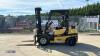 2013 YALE GDP35 3.5t diesel driven forklift truck (s/n B26020L) with triple mast & side-shift - 2