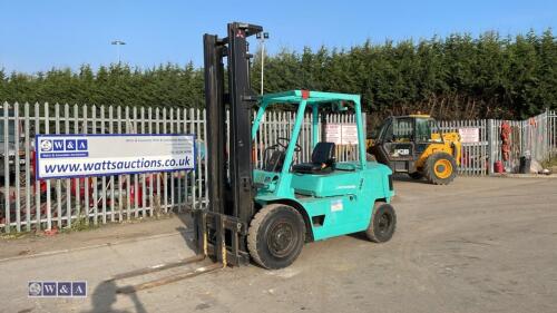 MITSUBISHI FD40 4t diesel driven forklift truck (s/n 50048) with duplex mast