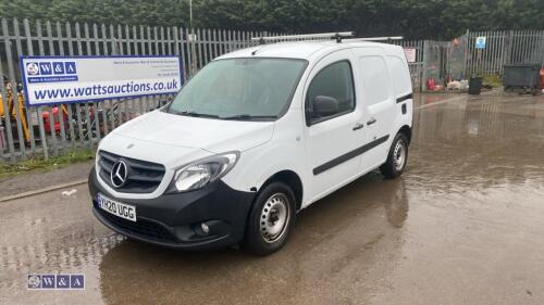 2020 MERCEDES-BENZ CITAN 109CDI van with side loading door (YH20 UGG)(MoT 10th June 2025)(Copy of V5 & spare key in office)