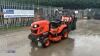 2011 KUBOTA G23-2 hydrostatic diesel mower, twin cutting deck & high tip collector (s/n 14389)