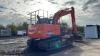 2020 HITACHI ZAXIS 130LCN steel tracked excavator with clip on pads (s/n H00102668) with 1 x bucket - 7