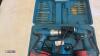 2 x MAKITA 18v combi drills c/w drill bits, 2 x batteries, charger & case - 2