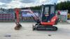 2016 KUBOTA KX61-3 rubber tracked excavator (3271005) with bucket, blade & piped - 2