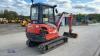 2016 KUBOTA KX61-3 rubber tracked excavator (3271005) with bucket, blade & piped - 5