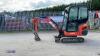 2017 KUBOTA KX016-4 rubber tracked excavator (3325282) with bucket, blade, piped, cab & expanding tracks - 2