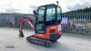 2017 KUBOTA KX016-4 rubber tracked excavator (3325282) with bucket, blade, piped, cab & expanding tracks - 3