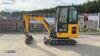 2021 JCB 16C rubber tracked excavator (s/n 3029489) with 3 x buckets, blade, piped, expanding tracks & cab - 2