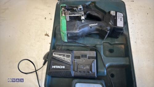 HITACHI CL14DSL cordless rebar cutter c/w charger, battery & case