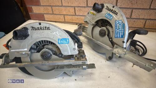 2 x MAKITA 110v circular saws