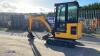 2021 JCB 16C rubber tracked excavator (s/n 3029417) with bucket, blade, piped, expanding tracks & cab - 4