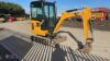 2021 JCB 16C rubber tracked excavator (s/n 3029417) with bucket, blade, piped, expanding tracks & cab - 9