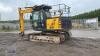 2016 JCB JS145LC Plus steel tracked excavator (s/n 2424214) with Q/hitch & piped - 3