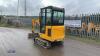 2021 JCB 16C rubber tracked excavator (s/n 3029414) with bucket, blade, piped, expanding tracks & cab - 4