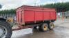 Twin axle tipping trailer