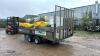 IFOR WILLIAMS LM147G 14ft 3.5t twin axle beavertail trailer (55161) - 3