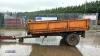 Single axle steel dropside farm tipping trailer - 2