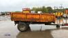 Single axle steel dropside farm tipping trailer - 6