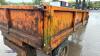 Single axle steel dropside farm tipping trailer - 11