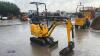 2021 JCB 8008CT rubber tracked excavator (s/n 3041758) with bucket, blade, piped & expanding tracks - 7