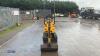 2021 JCB 8008CT rubber tracked excavator (s/n 3041758) with bucket, blade, piped & expanding tracks - 8