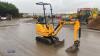 2021 JCB 8008CT rubber tracked excavator (s/n 3041760) with bucket, blade, piped & expanding tracks - 7