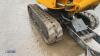 2021 JCB 8008CT rubber tracked excavator (s/n 3041760) with bucket, blade, piped & expanding tracks - 15